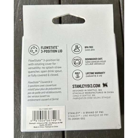 Stanley Quencher H2.O FlowState Tumbler Lid For 20oz or 30oz Tumbler - NEW - Picture 2 of 2